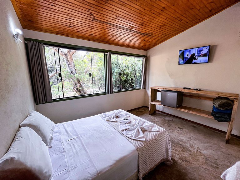 Suíte Tripla com Vista para a Natureza