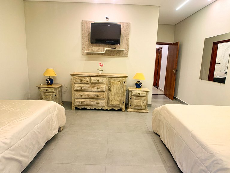 Casa Marina Super Luxo com piscina e píer com acesso ao Lago
