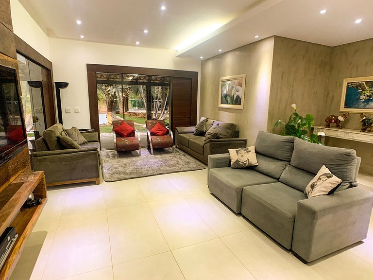 Casa Marina Super Luxo com piscina e píer com acesso ao Lago