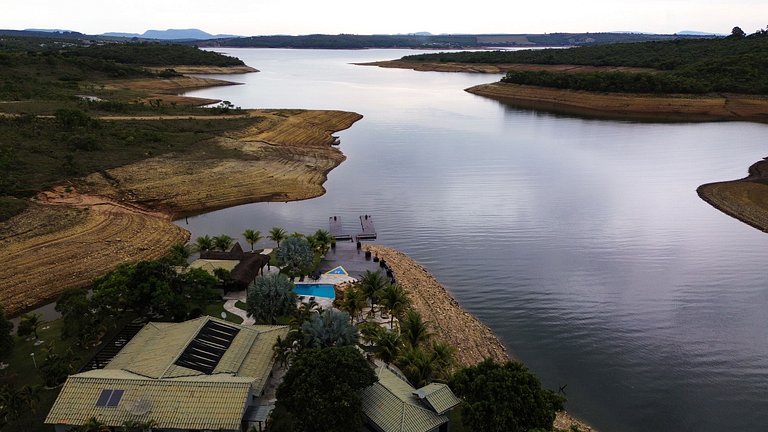 Casa Marina Super Luxo com piscina e píer com acesso ao Lago
