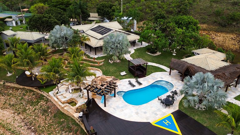 Casa Marina Super Luxo com piscina e píer com acesso ao Lago