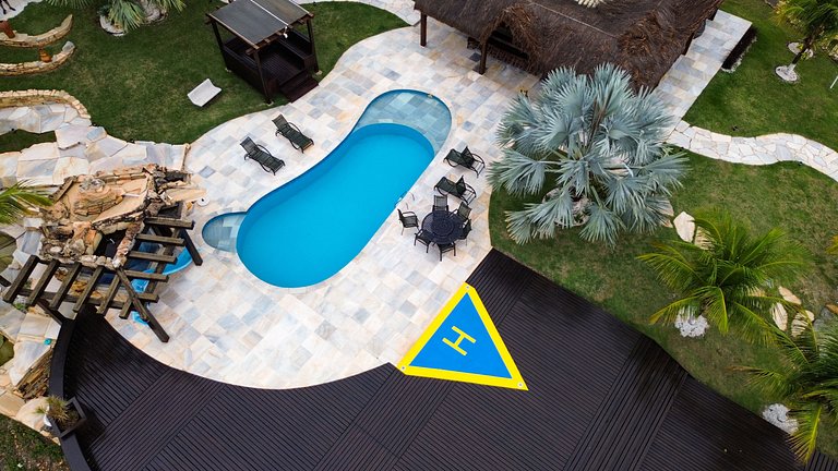 Casa Marina Super Luxo com piscina e píer com acesso ao Lago