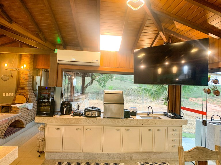 Casa Marina Super Luxo com piscina e píer com acesso ao Lago