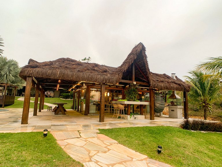 Casa Marina Super Luxo com piscina e píer com acesso ao Lago