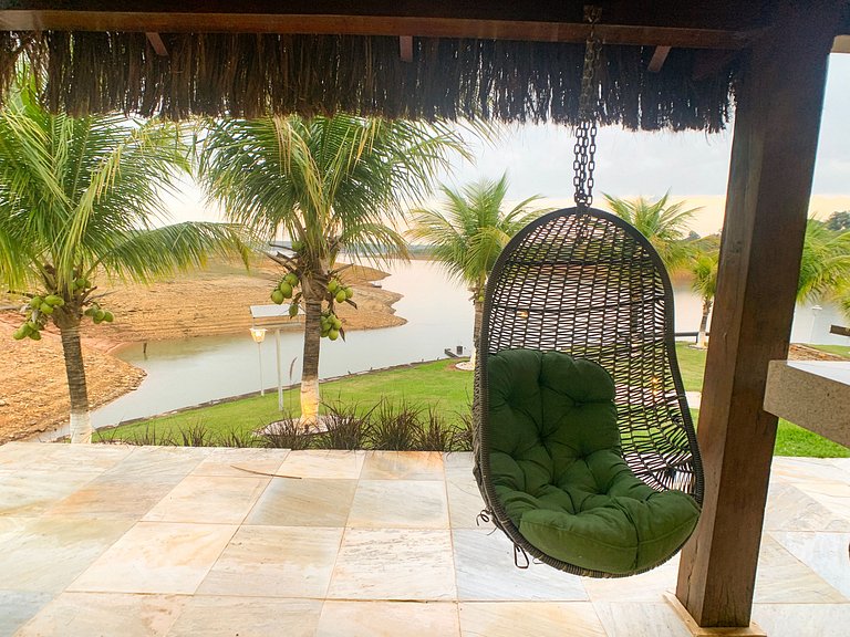 Casa Marina Super Luxo com piscina e píer com acesso ao Lago