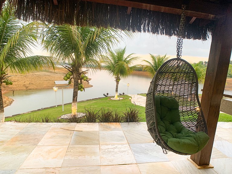 Casa Marina Super Luxo com piscina e píer com acesso ao Lago